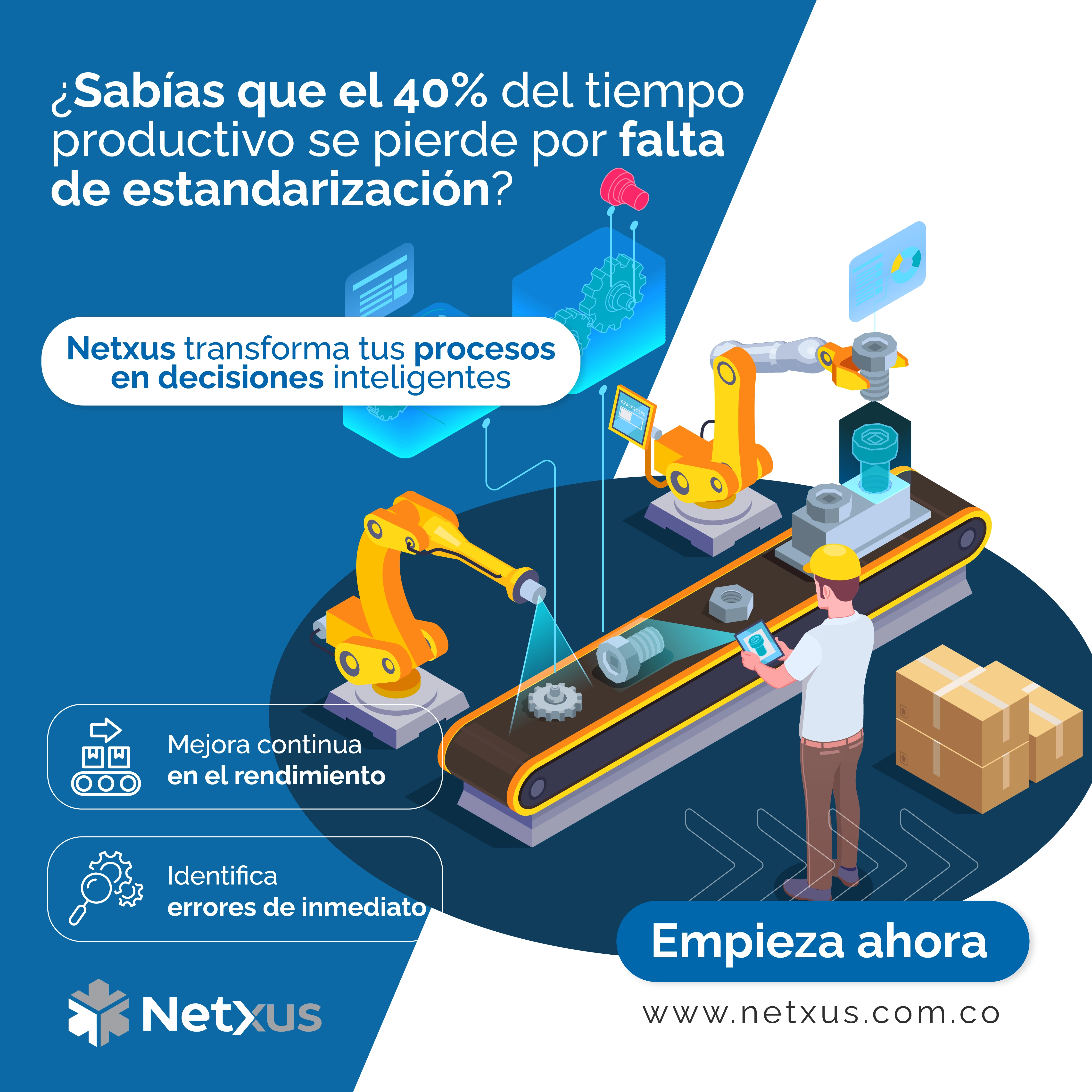 Interfaz del ERP NetXus mostrando módulo de ventas e inventario